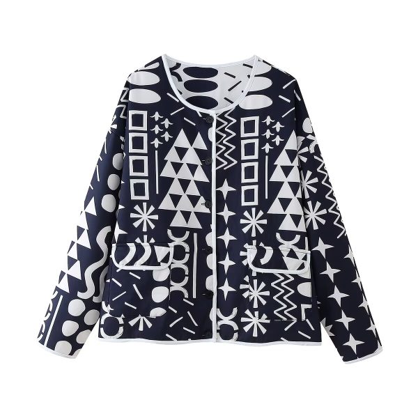 Stylish Double-Sided Print Cotton Jacket - Image 2