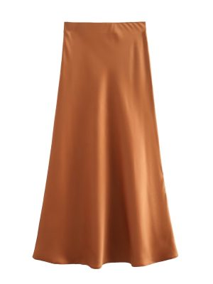 Elegant Satin Asym Skirt