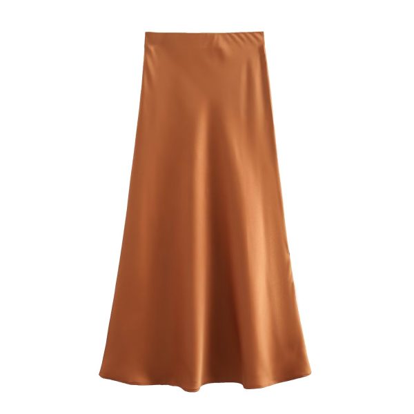 Elegant Satin Asym Skirt