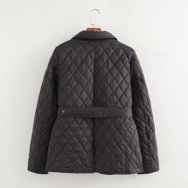 Street Style Quilted Embroidery Coat - Image 2