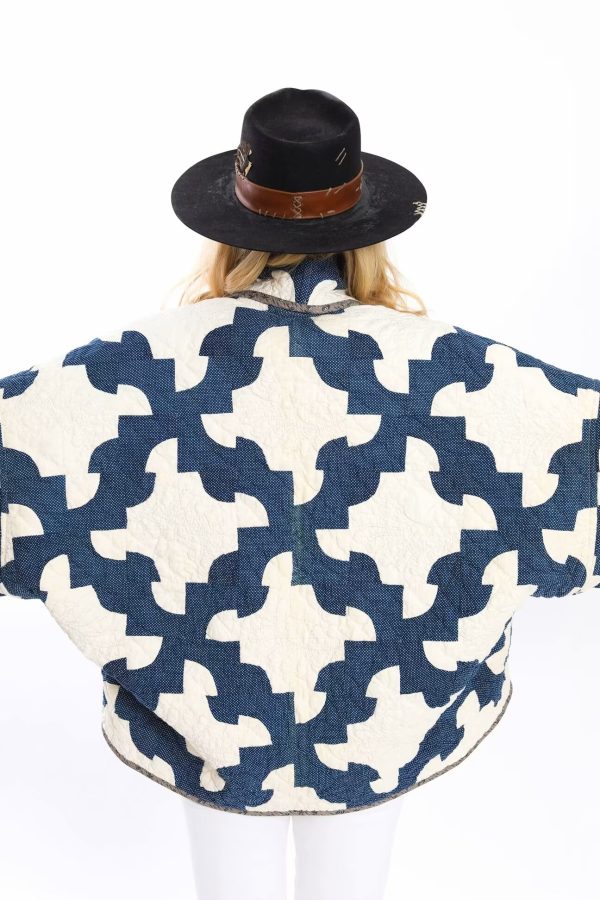 Stylish Printed Kimono Padded Coat - Image 2