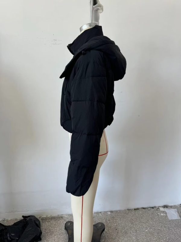 Simple Nylon Crepe Short Jacket - Image 4