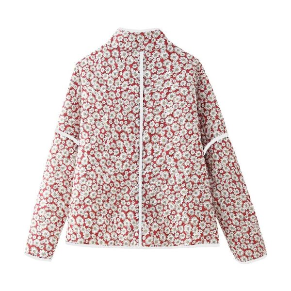 Cute Fall Daisy Cotton Jacket - Image 2