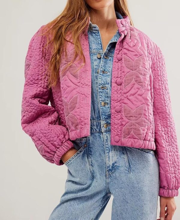 Stylish Quilted Embroidered Jacket