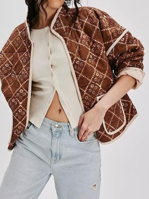 Printed Silk Line Cotton Jacket