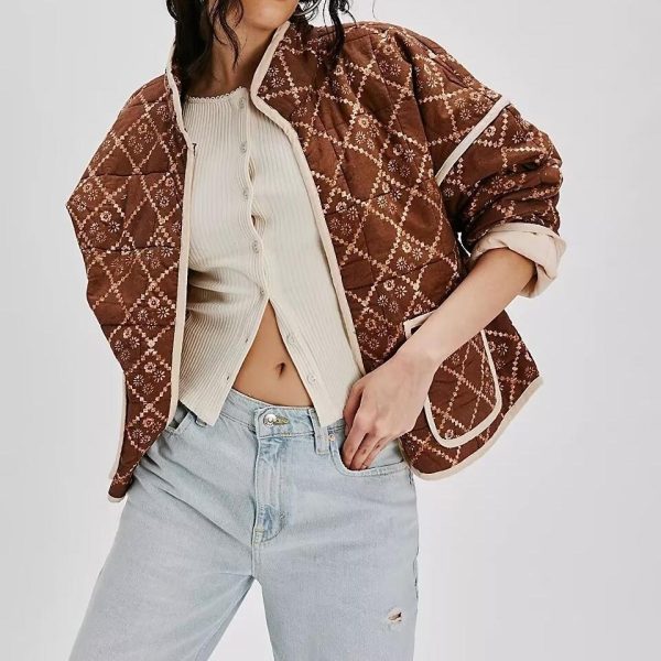 Printed Silk Line Cotton Jacket