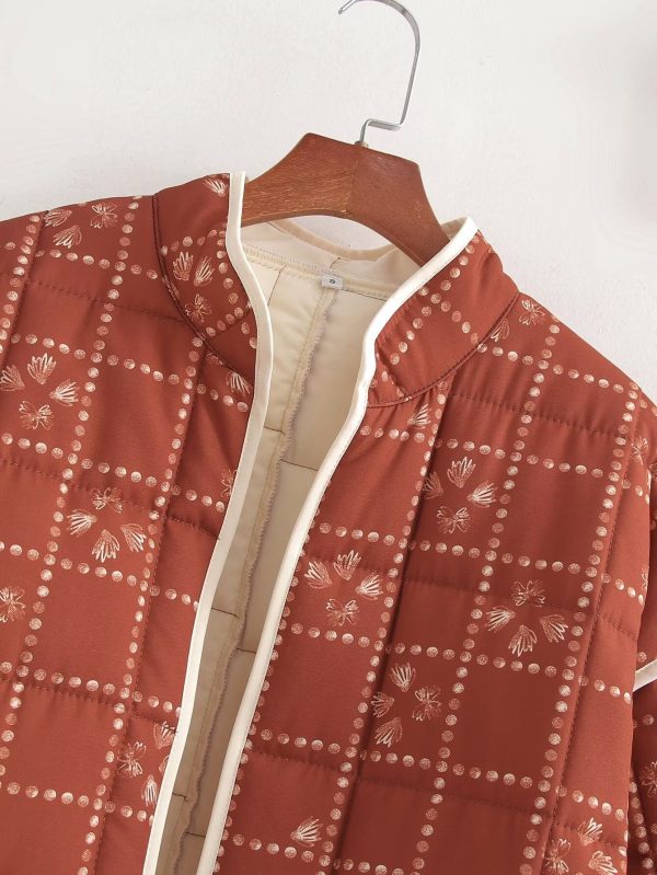 Printed Silk Line Cotton Jacket - Image 3