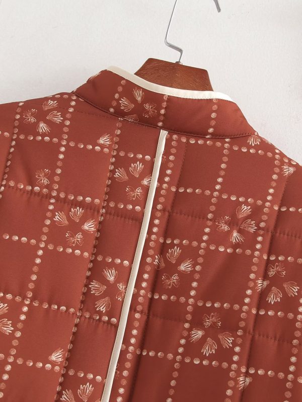 Printed Silk Line Cotton Jacket - Image 4