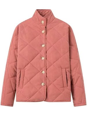 Urban Diamond Lattice Padded Winter Coat