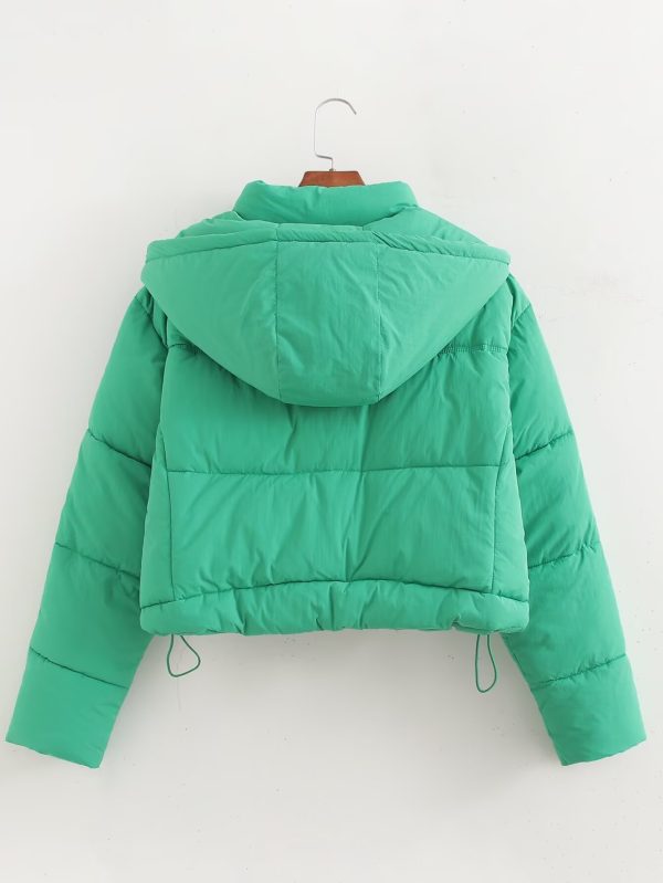 Winter Green Hand Plug Cotton Jacket - Image 2