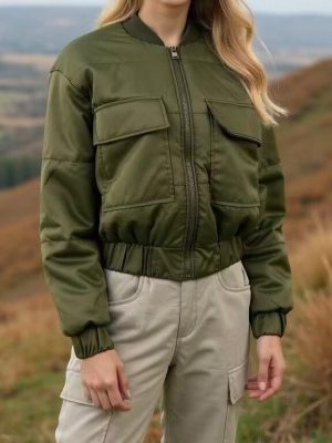 Army Green Double Pocket Jacket