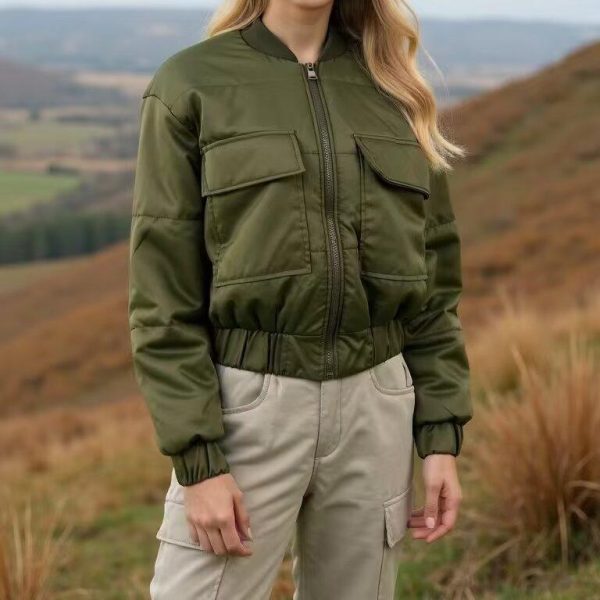 Army Green Double Pocket Jacket