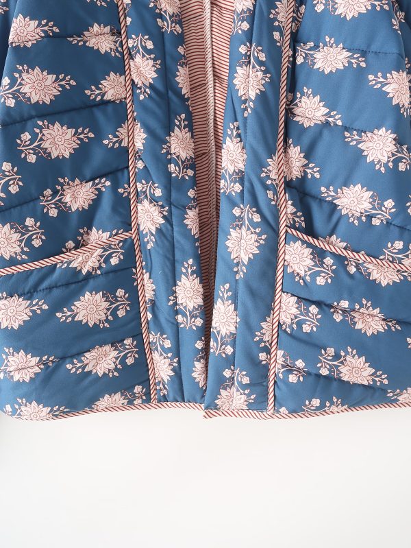 Printed Contrast Pocket Cotton Jacket - Image 2