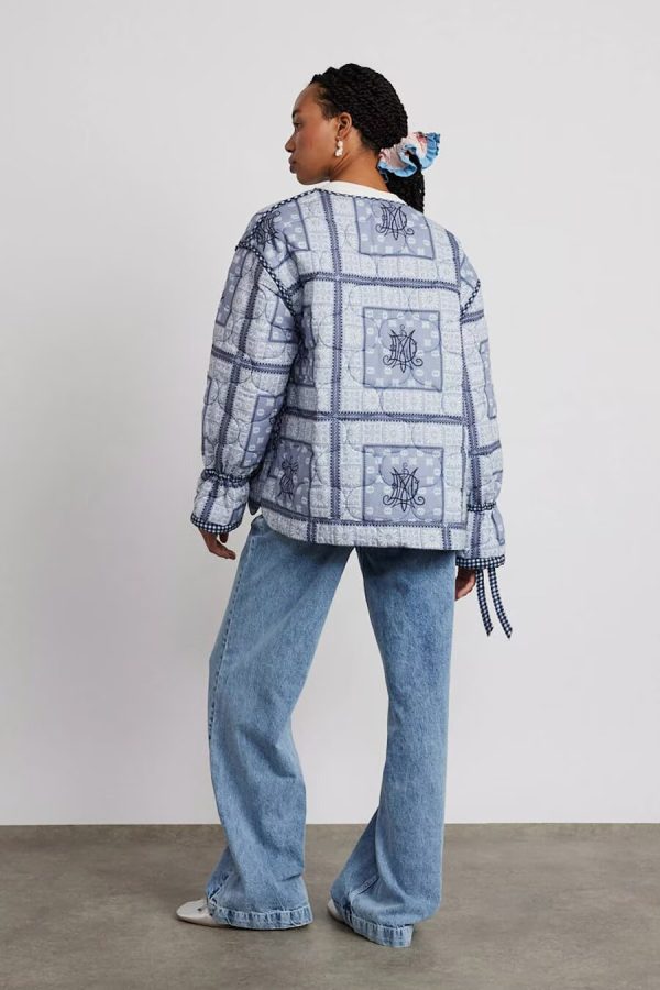 Double-Sided Plaid Padded Coat - Image 2