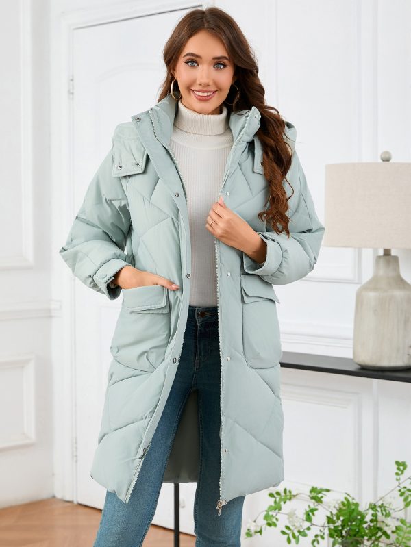 Mid-Length Hooded Thermal Coat