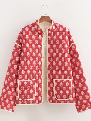 Casual Printed Cotton Jacket