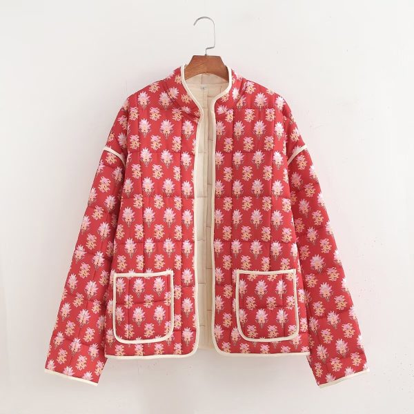 Casual Printed Cotton Jacket