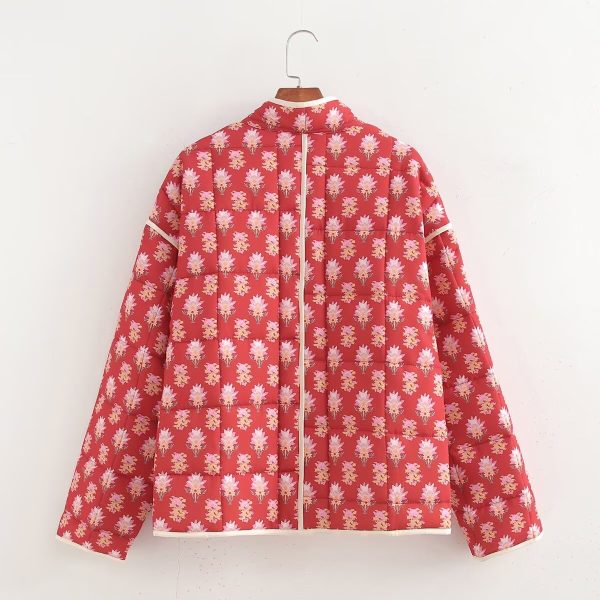 Casual Printed Cotton Jacket - Image 2