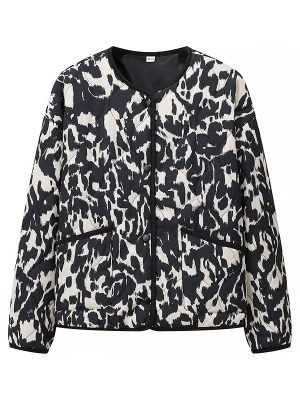 Stylish Printed Snap Button Jacket