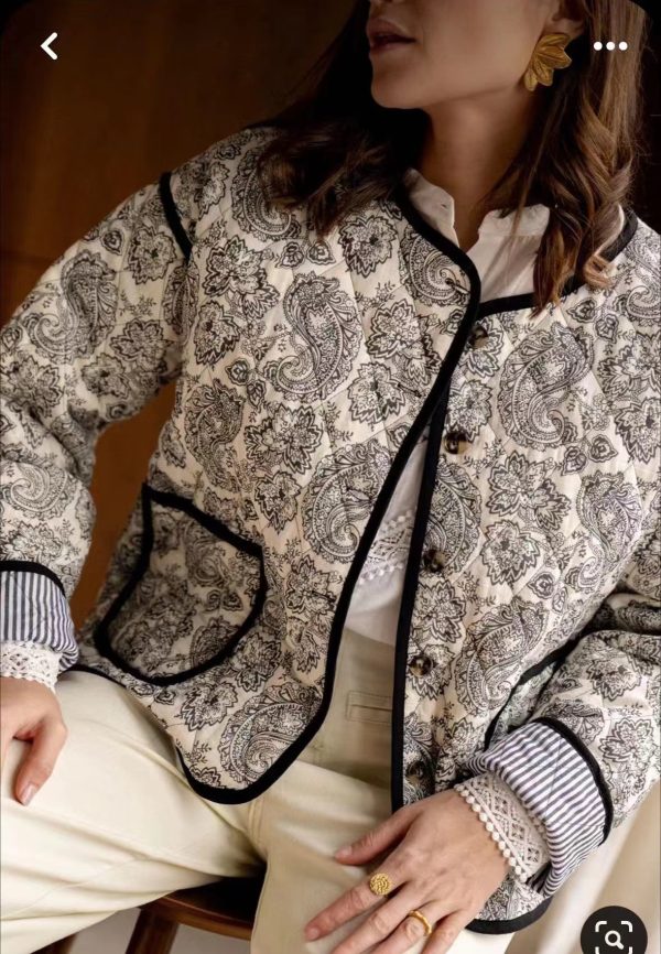 Printed Cotton Padded Coat