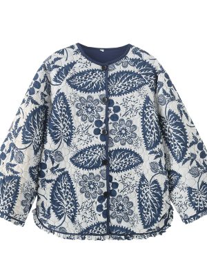 Leisure Printed Cotton Coat