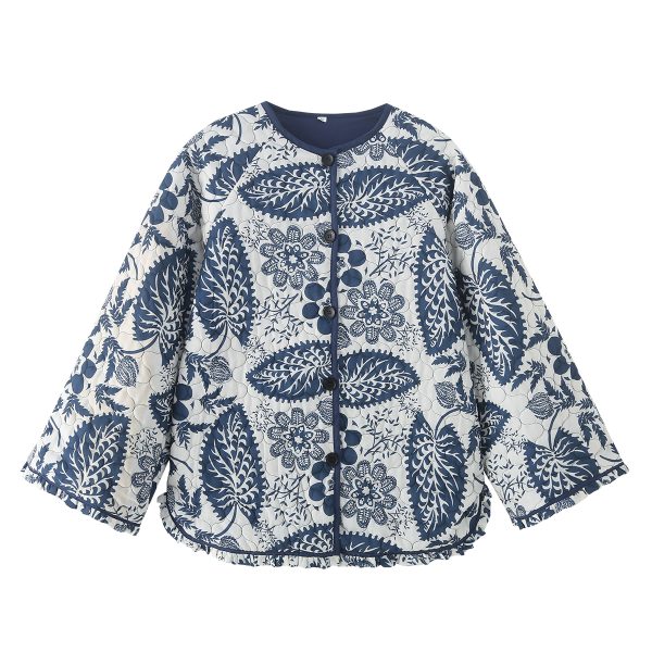 Leisure Printed Cotton Coat