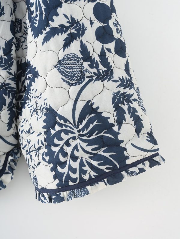 Leisure Printed Cotton Coat - Image 4