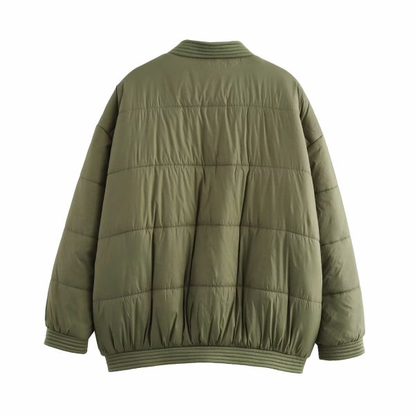 Casual Quilted Hooded Cotton Jacket - Image 2