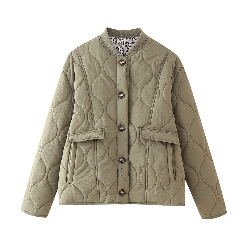 Casual Stand Collar Cotton Coat