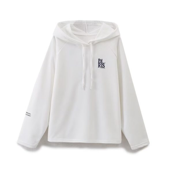 Women's Embroidered Letter Hoodie - Image 2