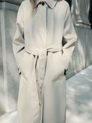 Women’s Simple Mid-Length Trench Coat