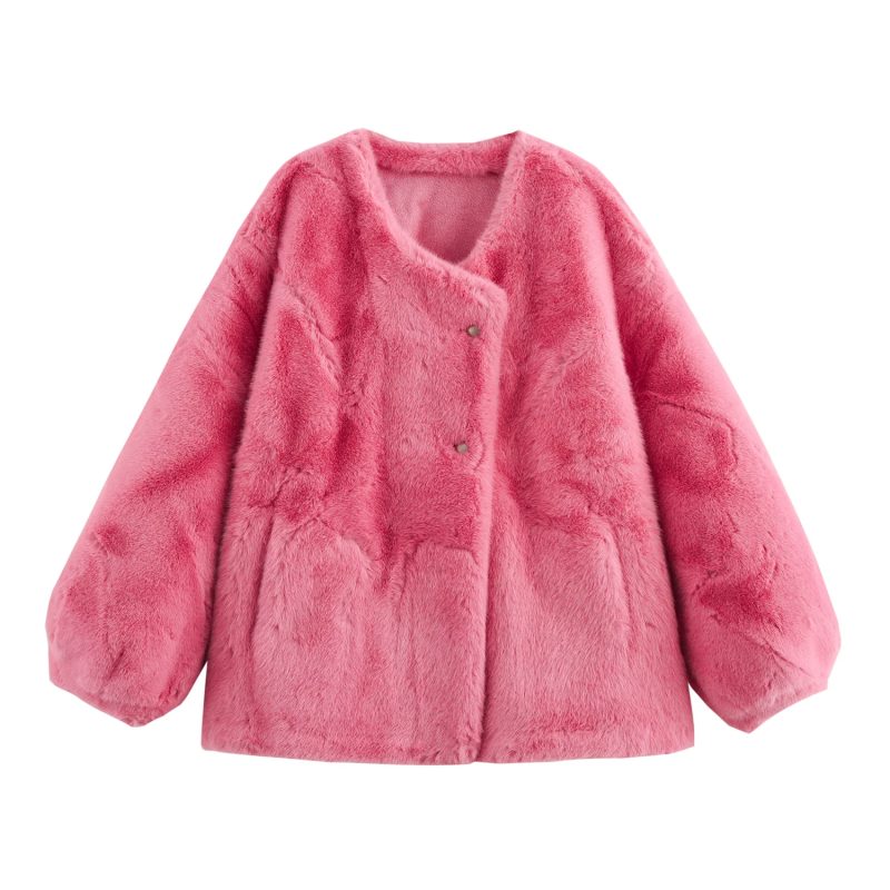 Women's Lantern Sleeve Furry Jacket
