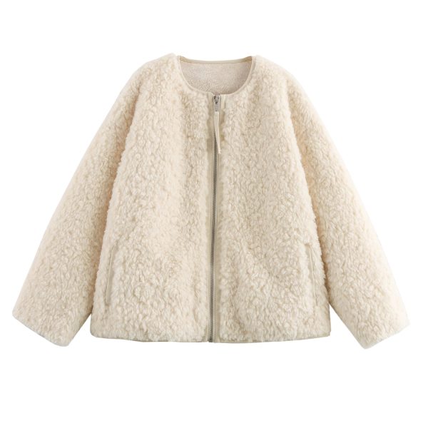 Women's French Style Faux Fur Jacket