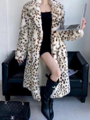 Women’s Leopard Faux Fur Jacket