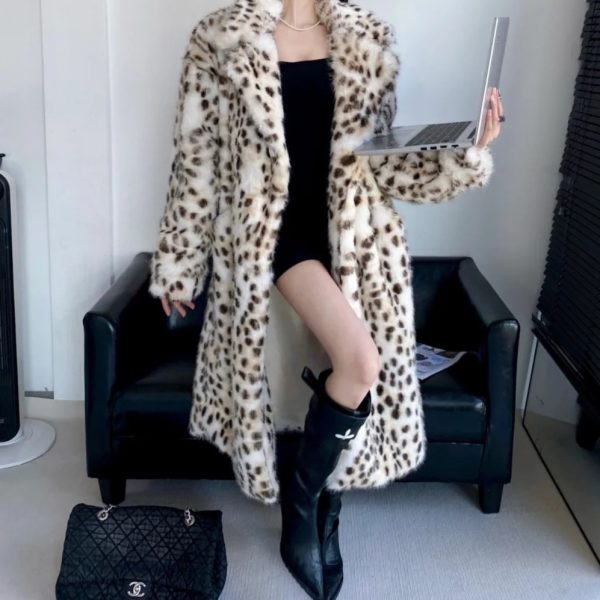 Women's Leopard Faux Fur Jacket