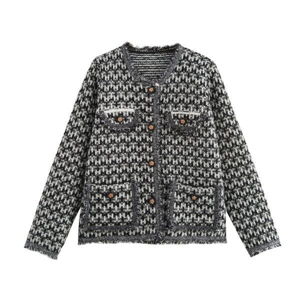 Women's Tassel Woven Knitted Coat