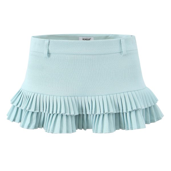 Low-Waist Sexy Pleated Skirt - Image 2