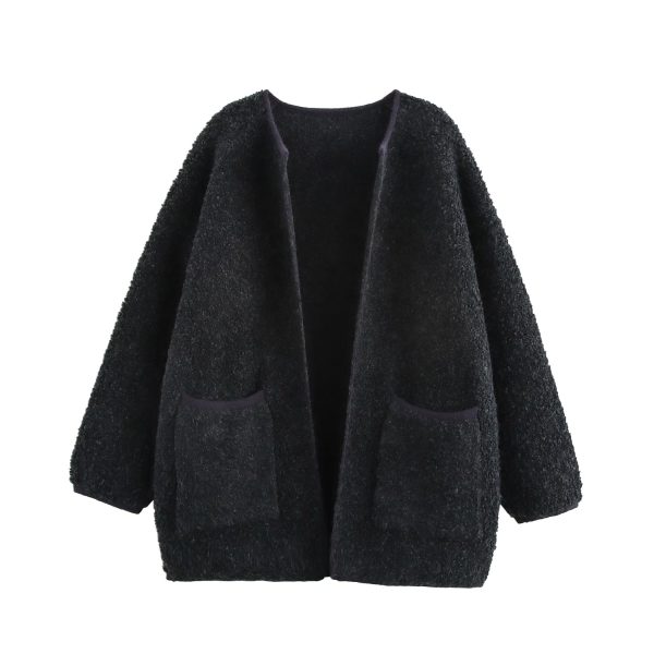 Women's Thick Knitted Cardigan - Image 3