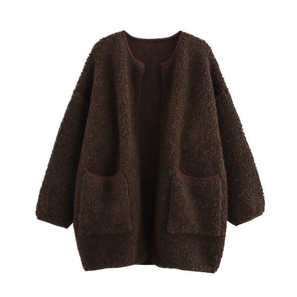 Women's Thick Knitted Cardigan - Image 4