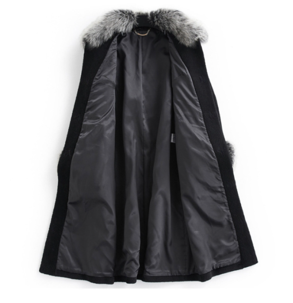 Women's Plus Size Long Mink Coat - Image 3