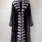 Women's Long Velvet Mink Fur Coat - Image 3