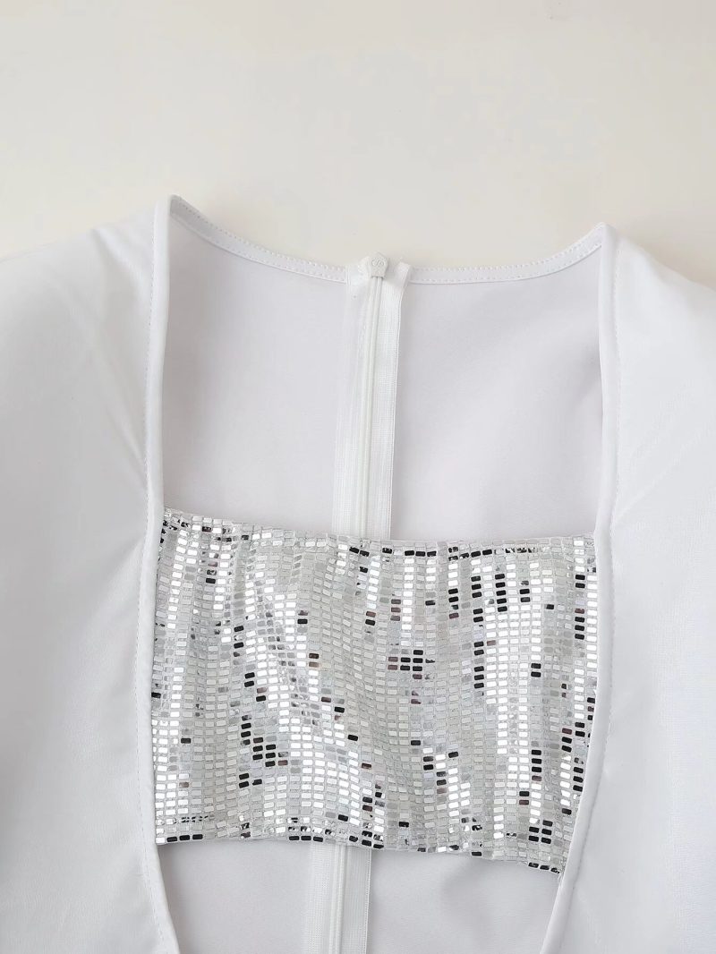 Sexy Sequin Cutout Corset Dress - Image 3