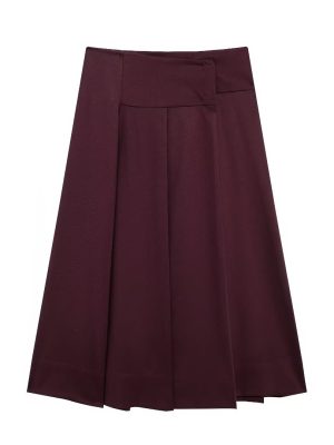 French Style Pleated Midi Dress