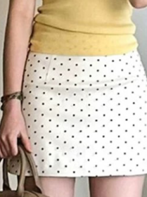 Polka Dot High Waist Skirt