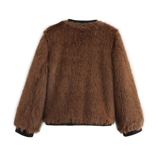 Women's Retro Faux Fur Short Coat - Image 2