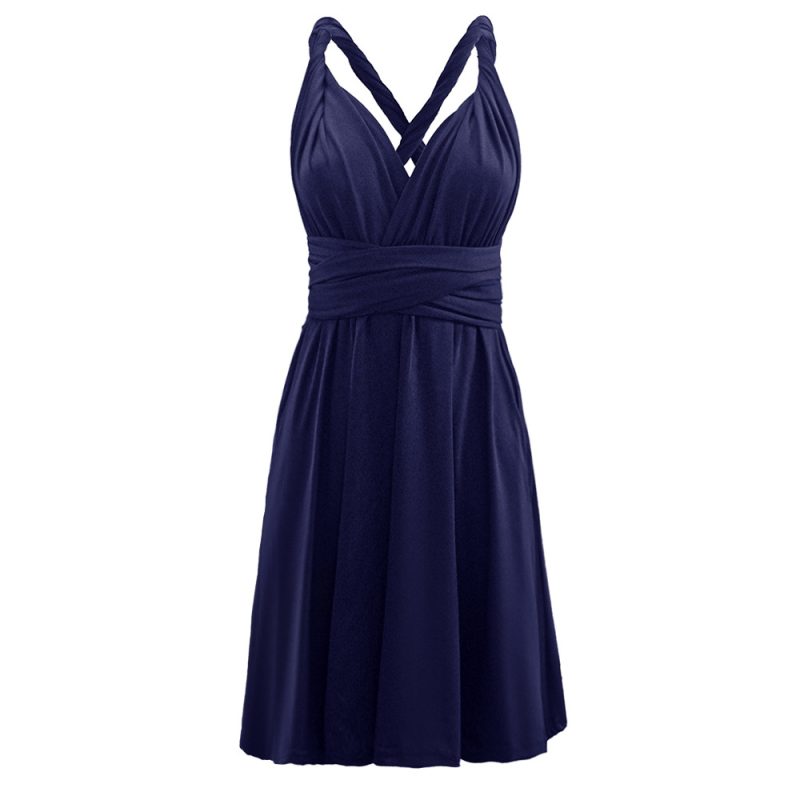 Multi-Way Backless Lace-Up Dress - Image 3