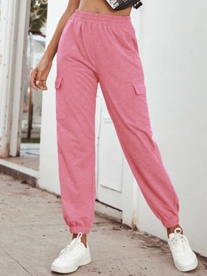 High-Waist Casual Yoga Trousers