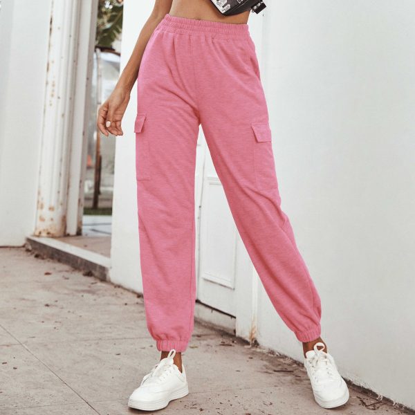 High-Waist Casual Yoga Trousers