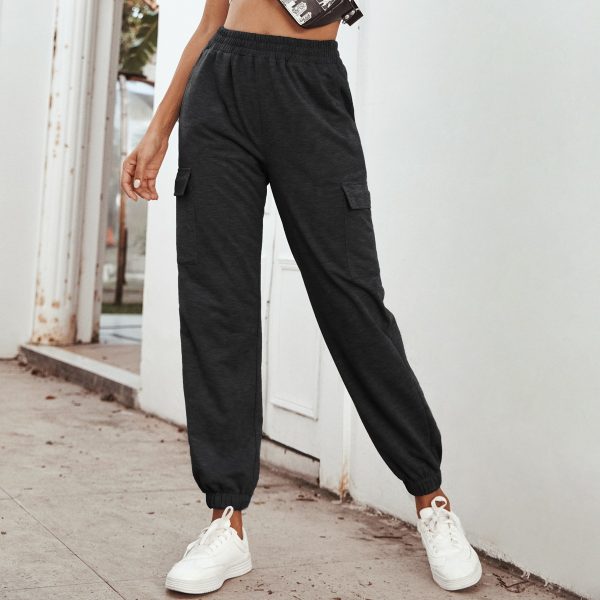 High-Waist Casual Yoga Trousers - Image 3