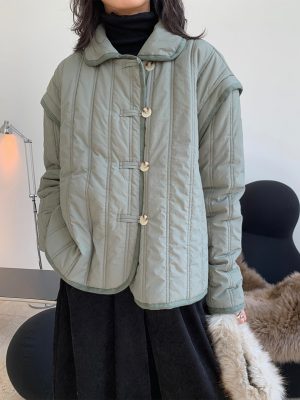 Women’s Collared Cotton Padded Coat